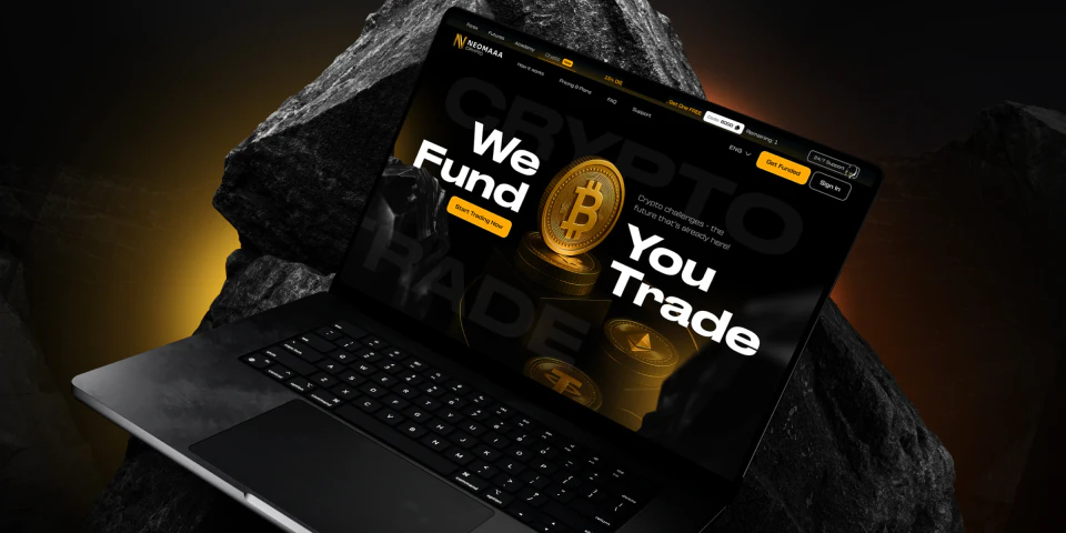 Экраны сайта NEOMAAA Crypto, золотая ветка